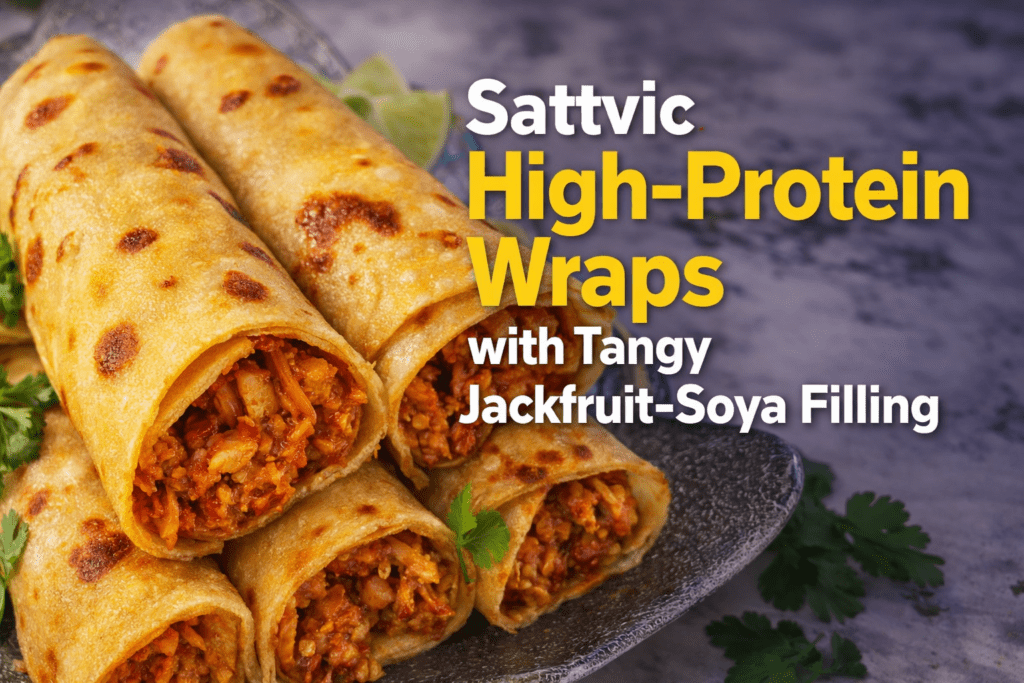 Sattvic High-Protein Wraps with Tangy Jackfruit-Soya Filling 4 Sattvic High-Protein Wraps