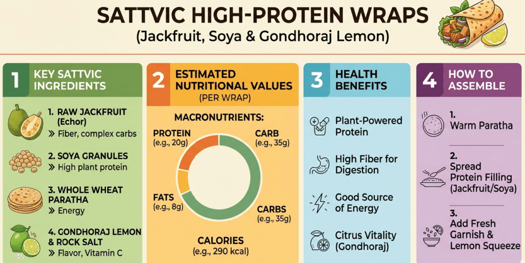 Jackfruit Soya high-protein wraps nutrition information and health benefits