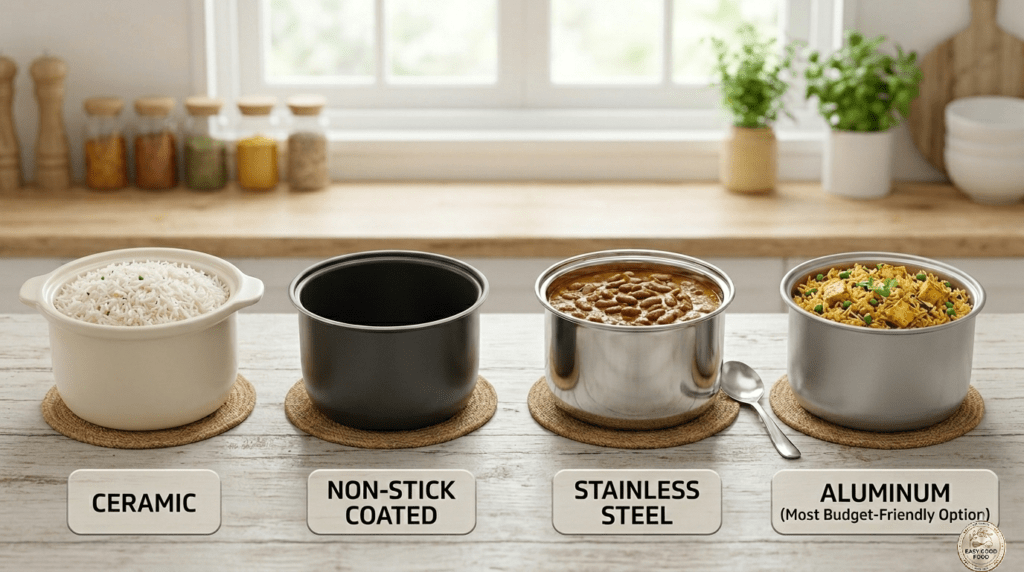 Electric Cooker Inner Pot Material Options