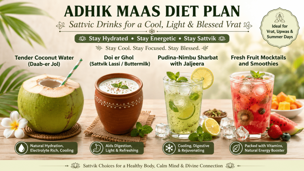 Adhik Maas Diet Plan 2026: Complete Sattvik Food Guide 1 adhik maas sattvic drinks