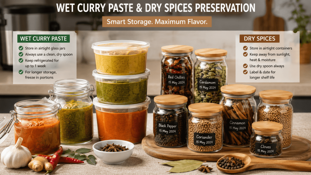 how to preserve homemade spices