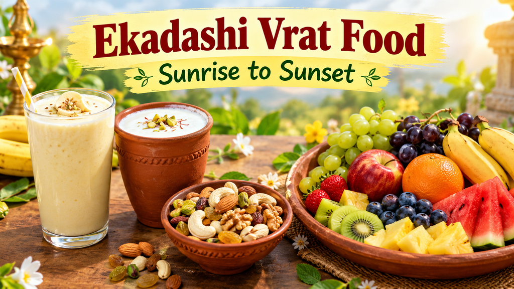 Permitted ekadashi vrat food from sunrise to sunset