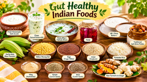 gut healthy Indian foods
