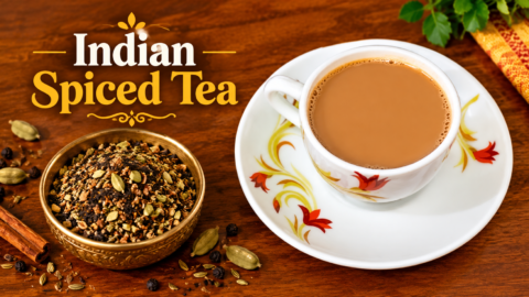 Indian tea brewed with Chai Masala Powder Recipe